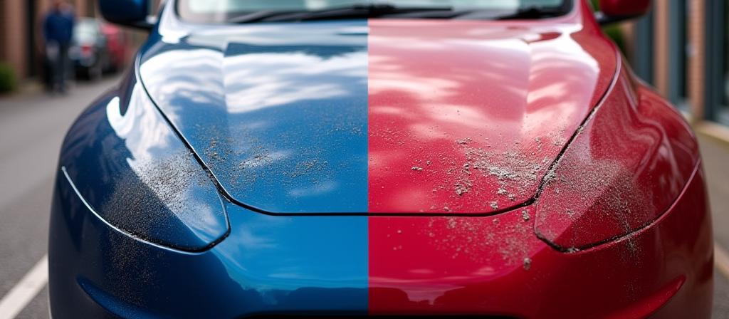 Exterior car detailing transformation in Edinburgh